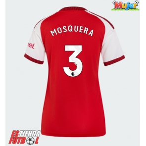 Arsenal Cristhian Mosquera #3 Primera Equipación Mujer 2026-27 Manga Corta